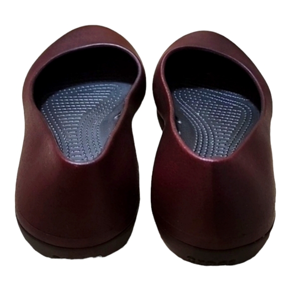 Crocs at work bergandy ballet flats size 8 - Picture 4 of 6